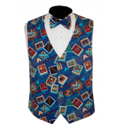 Mickey Mouse's World Tour Tuxedo Vest and Bow Tie Set